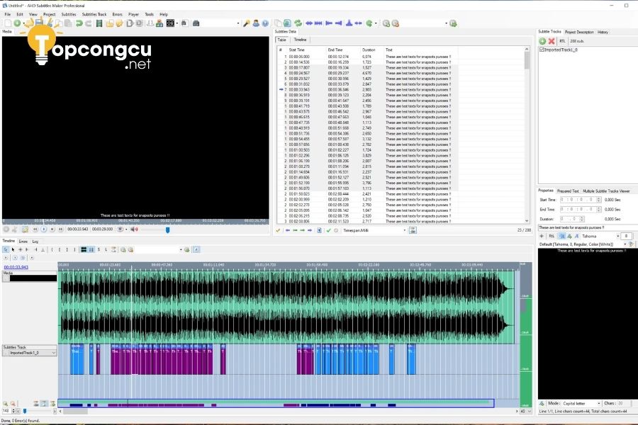 Phần mềm tạo sub tự động cho video - AHD Subtitles Maker