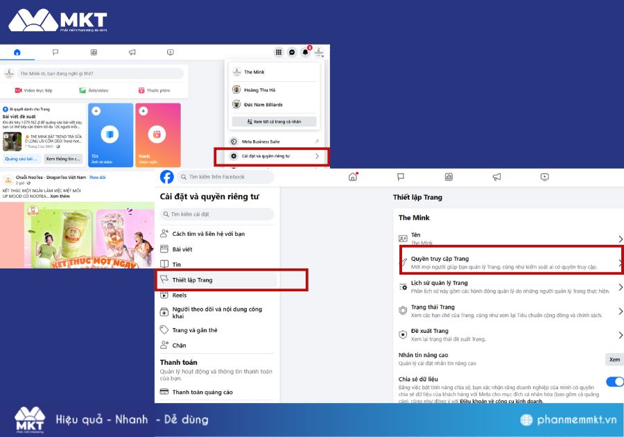 Cách thêm quản trị viên cho Fanpage trên máy tính