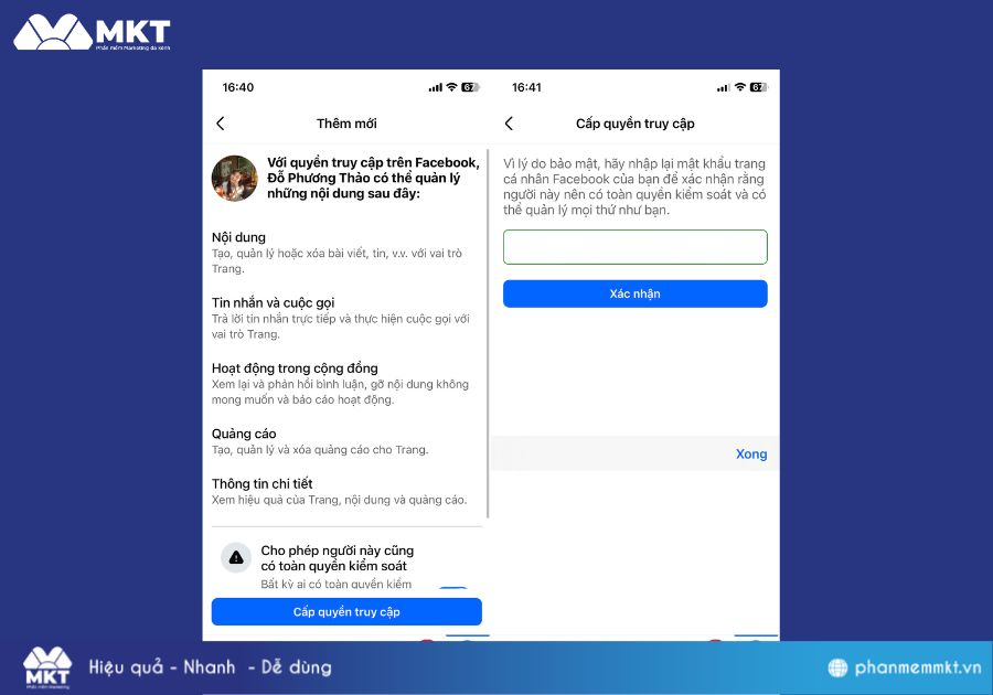 Hướng dẫn cách thêm quản trị viên cho Fanpage trên điện thoại