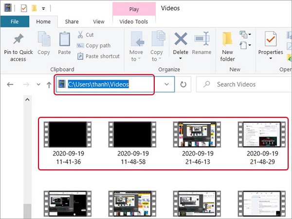 xem lại video đã quay bằng obs studio