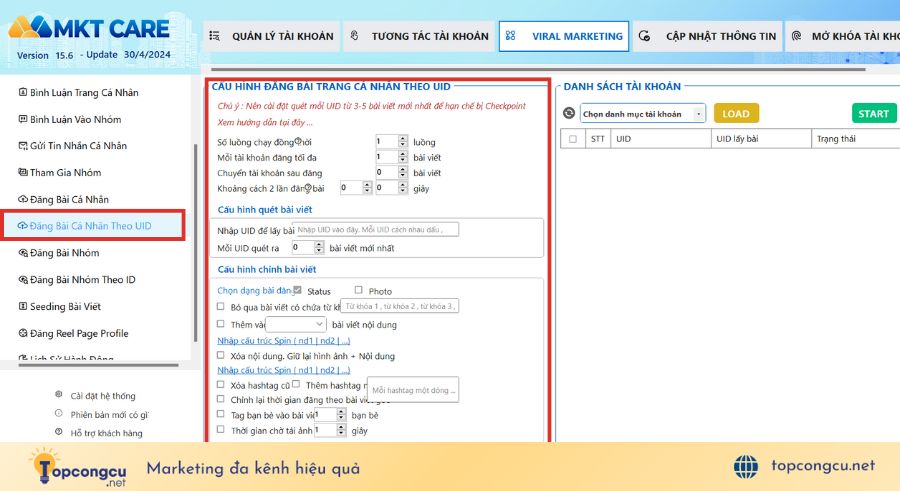 Phần mềm auto đăng bài Facebook