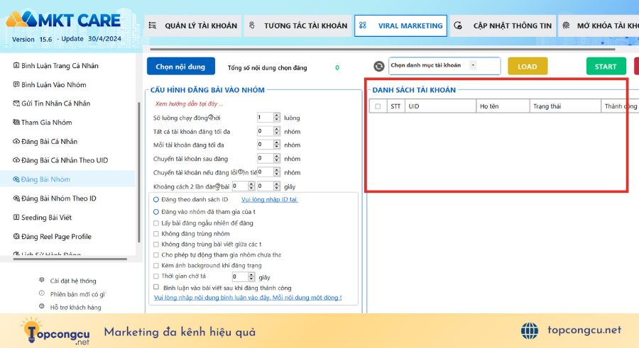 Phần mềm auto đăng bài Facebook