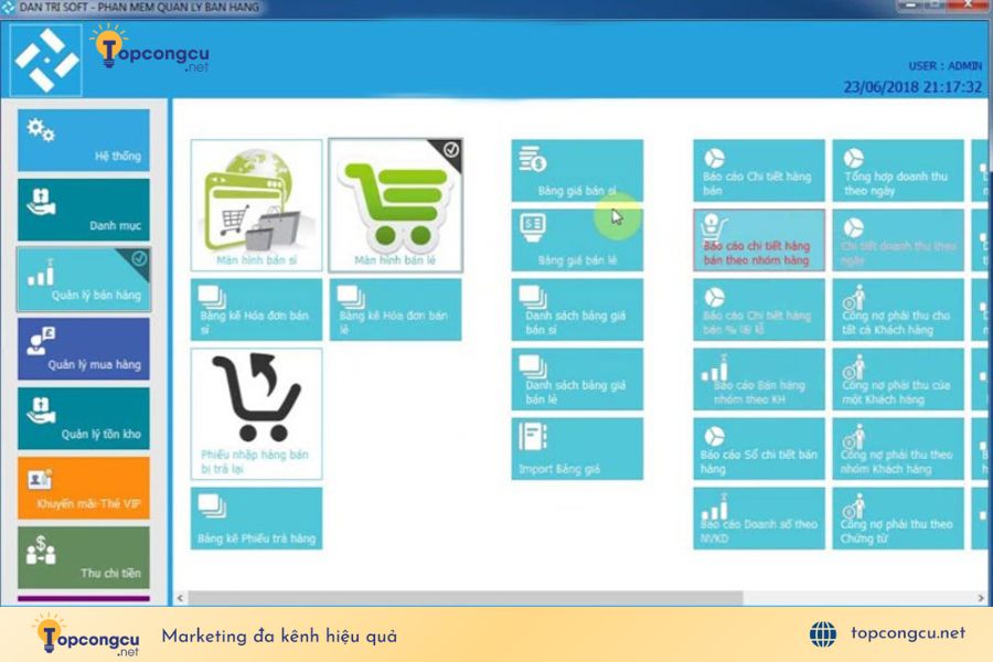 App quản lý bán hàng dân trí soft