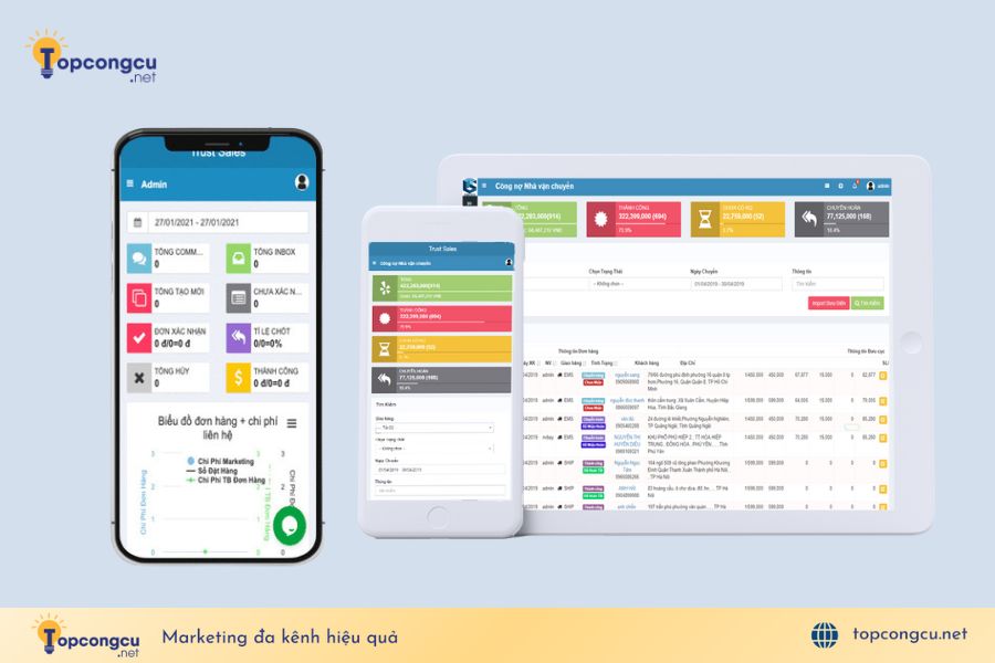 App quản lý bán hàng TrustSales App quản lý bán hàng TrustSales