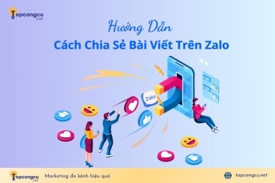 Cách chia sẻ bài viết trên Zalo