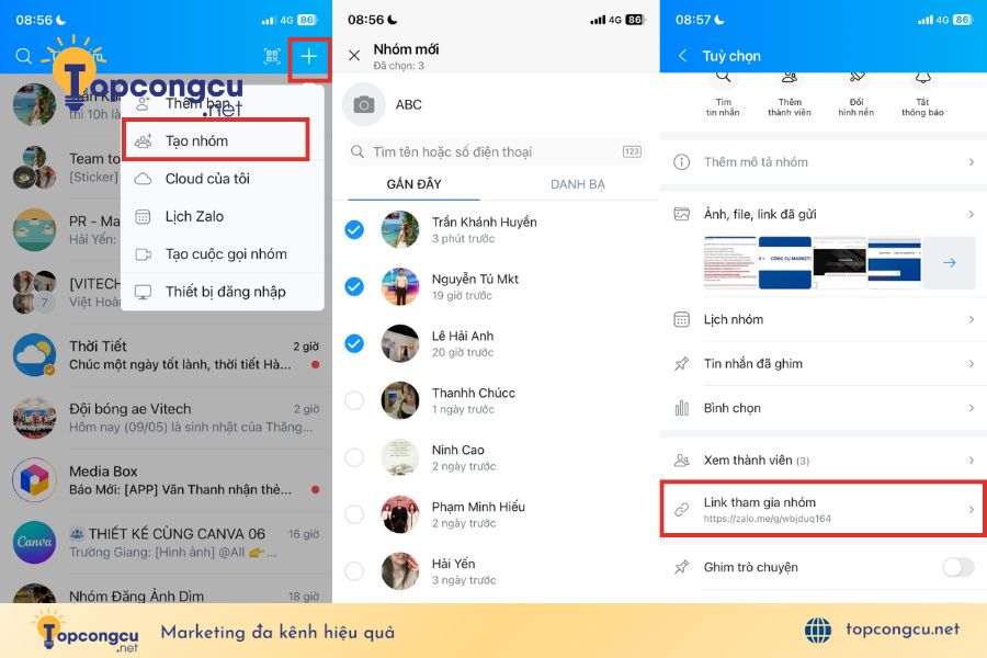 Cách tạo nhóm Zalo không cần kết bạn đơn giản