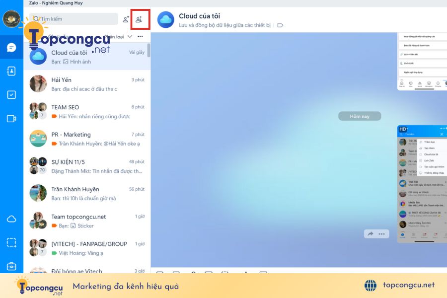 Cách tạo nhóm Zalo không cần kết bạn đơn giản