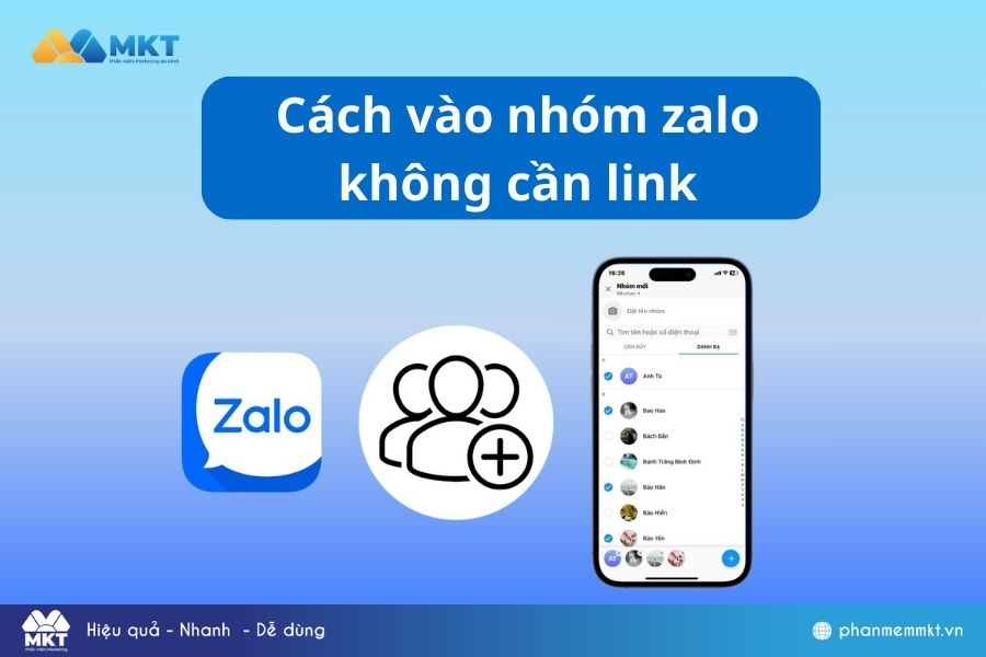 Hướng dẫn cách vào nhóm zalo không cần link