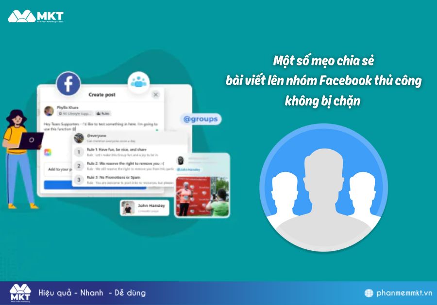 Một số mẹo chia sẻ bài viết lên nhóm Facebook thủ công không bị chặn Một số mẹo chia sẻ bài viết lên nhóm Facebook thủ công không bị chặn