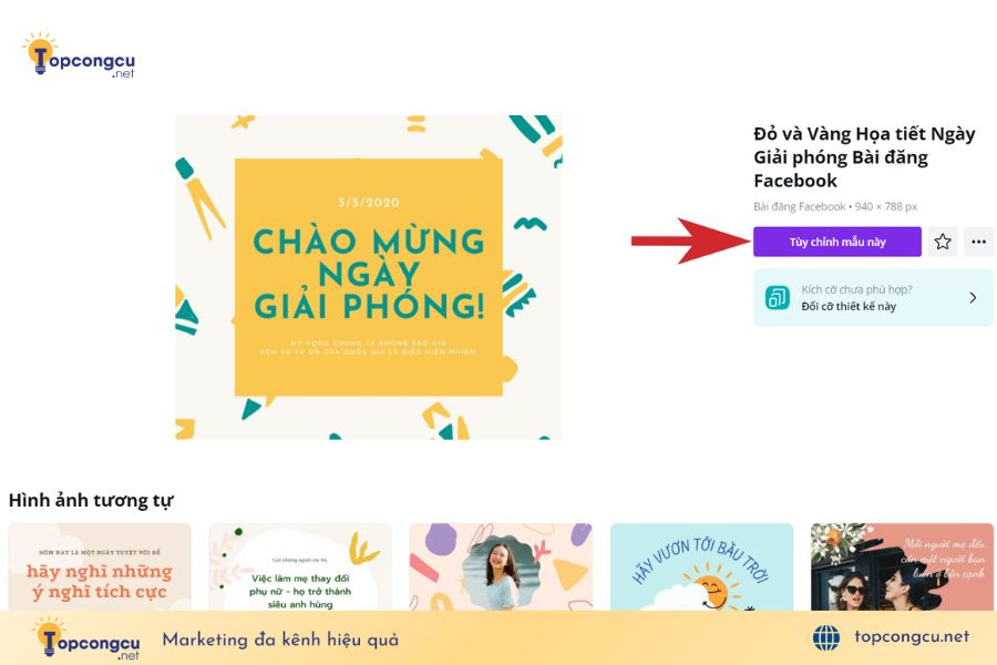 Chọn tùy chỉnh mẫu Chọn tùy chỉnh mẫu