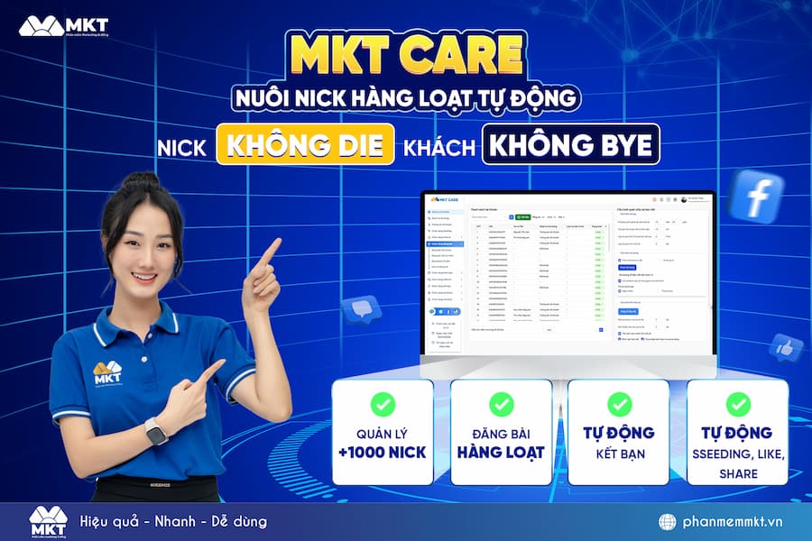 Bảo vệ tài khoản Facebook bằng Phần mềm MKT Care