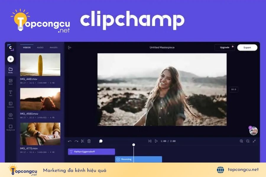 Clipchamp- Trình tạo phụ đề tự động