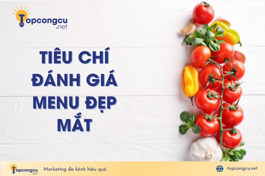 Tiêu chí đánh giá menu đẹp mắt, ấn tượng