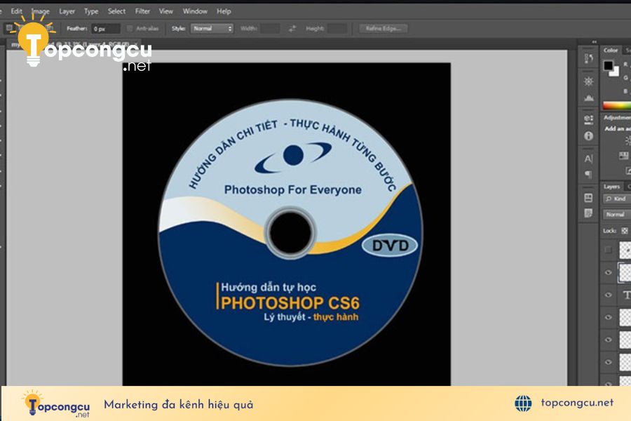 Thiết kế tem nhãn bằng Photoshop