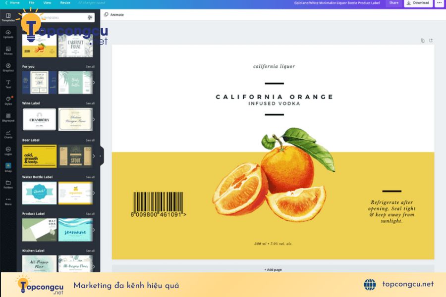Canva - website thiết kế ấn phẩm 