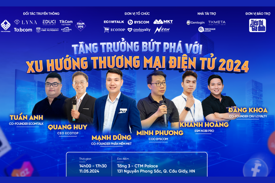 Workshop “Tăng trưởng bứt phá với xu hướng thương mại điện tử 2024” Workshop “Tăng trưởng bứt phá với xu hướng thương mại điện tử 2024”