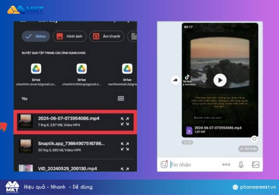 Làm sao để gửi video dài qua Zalo