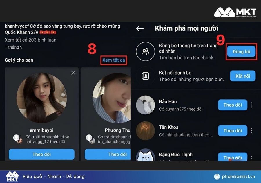 cách tìm bạn bè trên Instagram qua Facebook