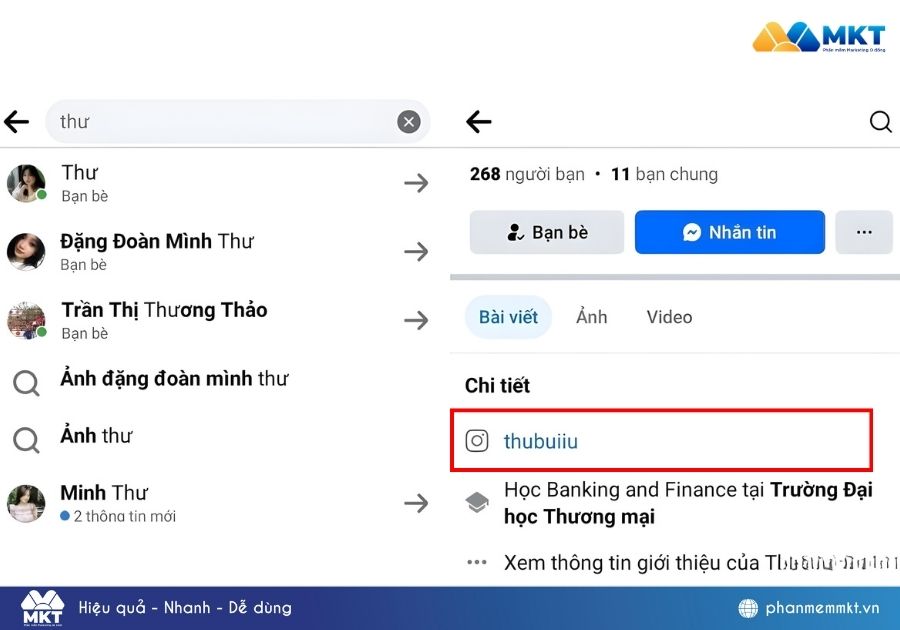 cách tìm bạn bè trên Instagram qua Facebook