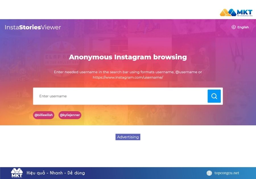 web xem story ẩn danh