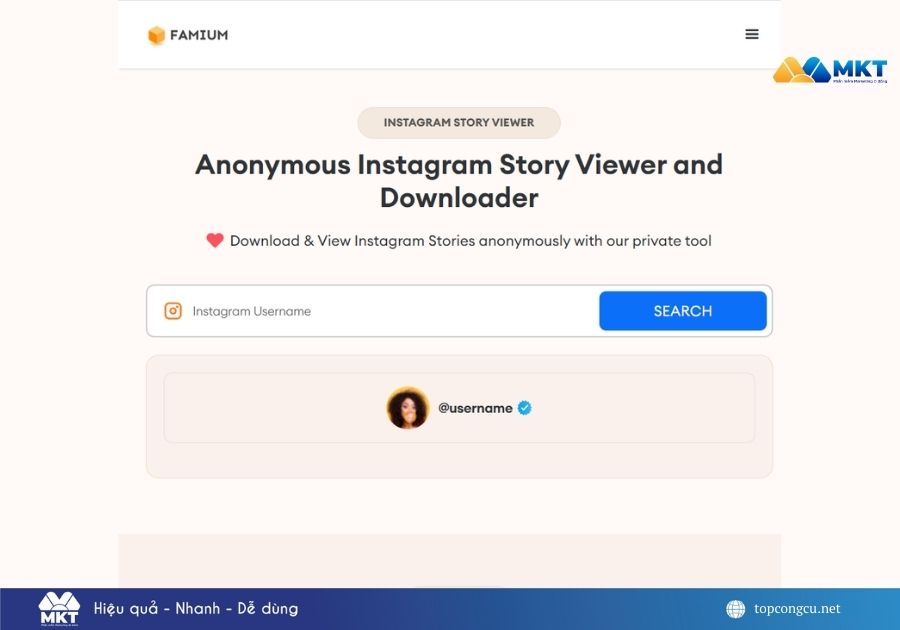 web xem story ẩn danh