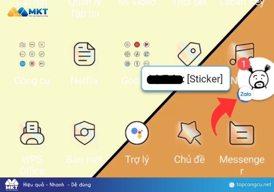 Cách tắt bong bóng chat trên Zalo