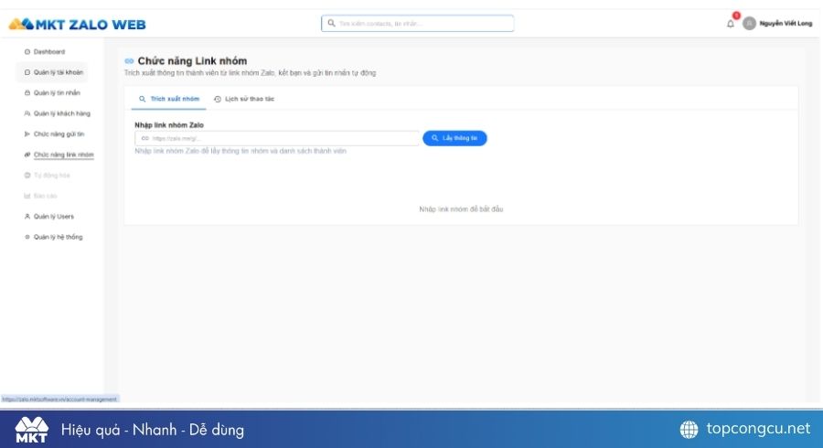 Phần mềm Marketing Zalo tự động