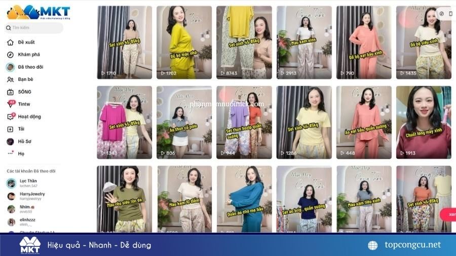Kinh doanh thời trang trên TikTok
